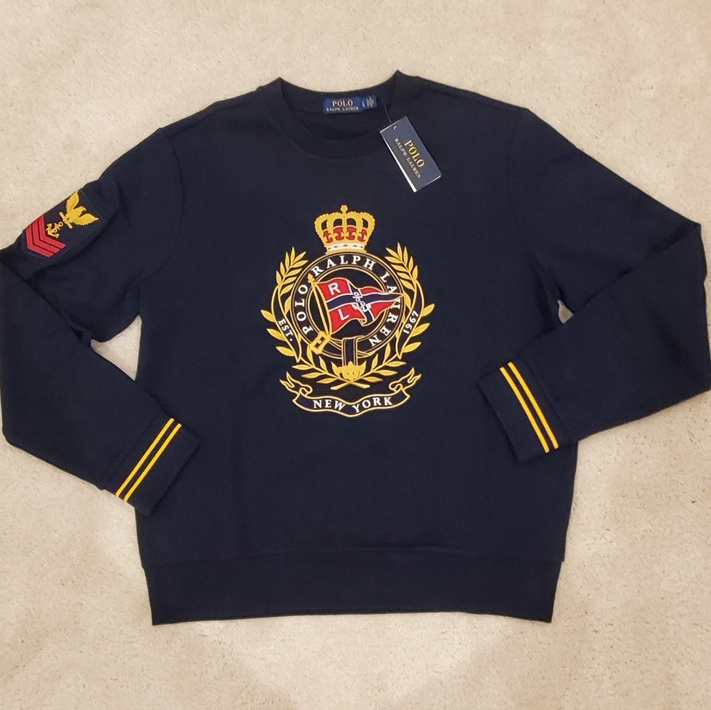 Polo Newport Flags Crest Sweatshirt L